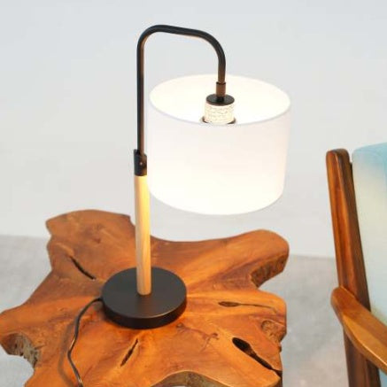 The Timber Arc | Mid-Century Desk Lamp