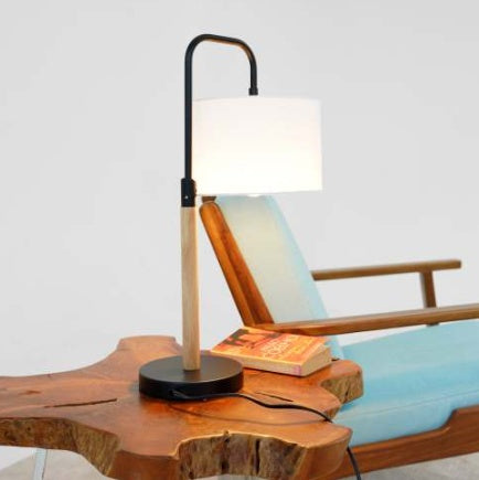 The Timber Arc | Mid-Century Desk Lamp